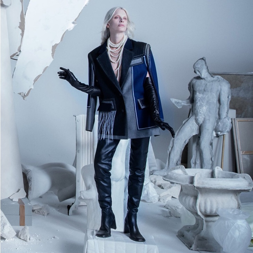 Zara Atelier Limited Edition Thigh High Leather Heeled Boots - Picture 5 of 8
